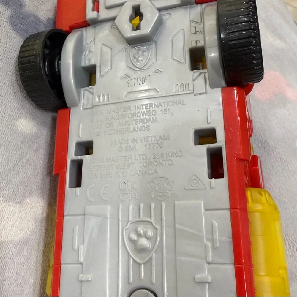 PAW Patrol Fire Truck Vehicle Toy – Push & Roll Rescue Truck – Kids 3+